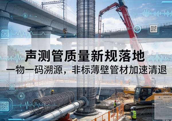 龙江声测管质量新规落地，一物一码溯源，非标薄壁管材加速清退